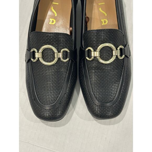 Unisa black womens textured flats loafers size 6M new without tags box - Picture 9 of 10